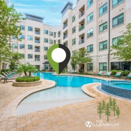 Right here in the resort-style pool is exactly where you want to be this Saturday. Instagram post from @millsixpines on August 12, 2023 00:00:00am