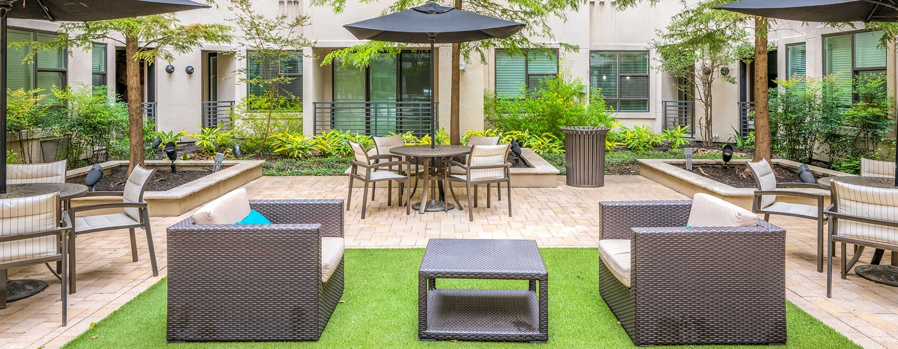 furnished courtyard